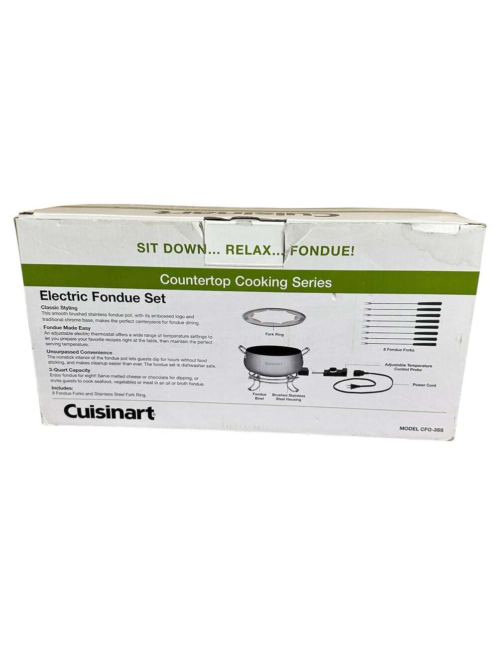 Cuisinart CFO-3SS Countertop Cooking Series Electric Fondue Set SKU K351 - Picture 5 of 5